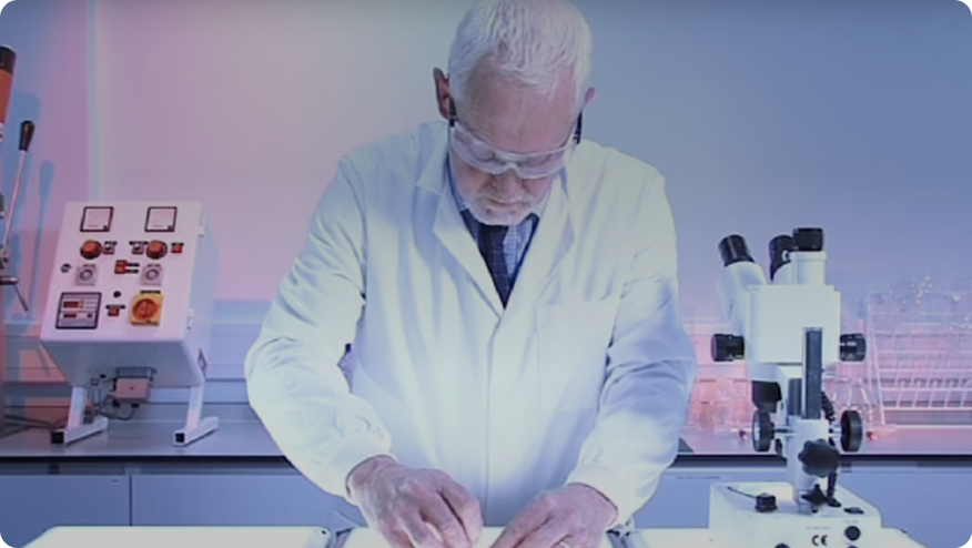 a man in a lab